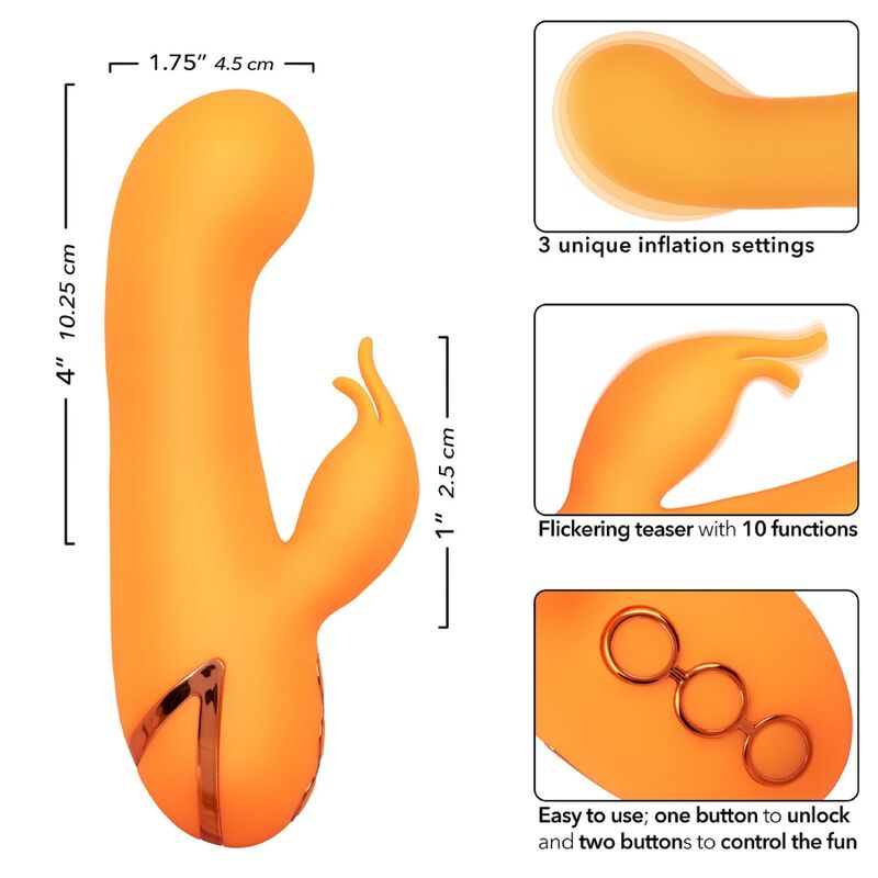 CALEXOTICS - MONTECITO MUSE VIBRATOR RABBIT ORANGE BY CALIFORNIA DREAMING