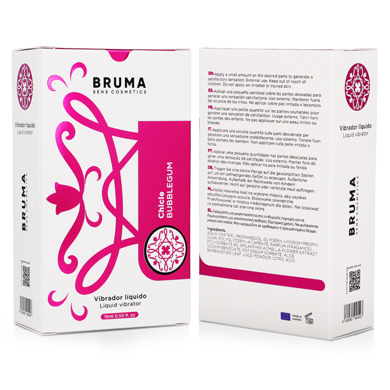 BRUMA - LIQUID VIBRATOR ULTRA SLIDING BUBBLEGUM 15 ML