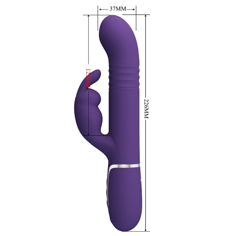 PRETTY LOVE - COALE RABBIT VIBRATOR 4 IN 1 PURPLE