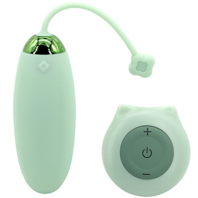 ARMONY - KITTY FUN EGG VIBRATOR REMOTE CONTROL 10 VIBRATIONS GREEN