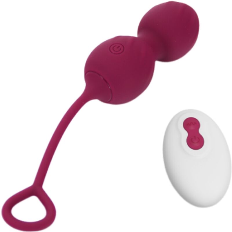 ARMONY - BLOSSOMS VAGINAL DUMBBELL VIBRATION REMOTE CONTROL 10 VIBRATIONS DARK RED