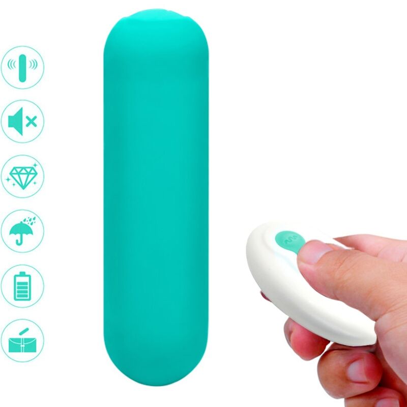 ARMONY - SPLASH JOIE VIBRATOR BULLET SILICONE REMOTE CONTROL 10 VIBRATIONS 75 X 19 CM GREEN