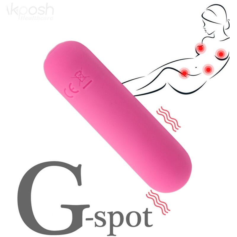 ARMONY - SPLASH HAHA VIBRATOR BULLET SILICONE 10 VIBRATIONS 75 X 19 CM PINK