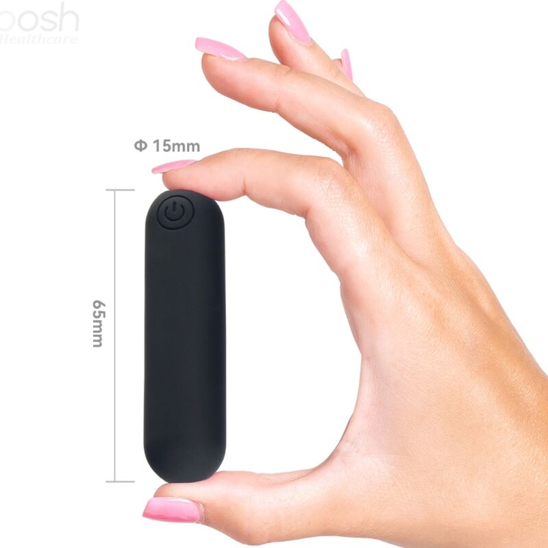 ARMONY - SPLASH JOLINE VIBRATOR BULLET SILICONE REMOTE CONTROL 10 VIBRATIONS 65 X 15 CM BLACK