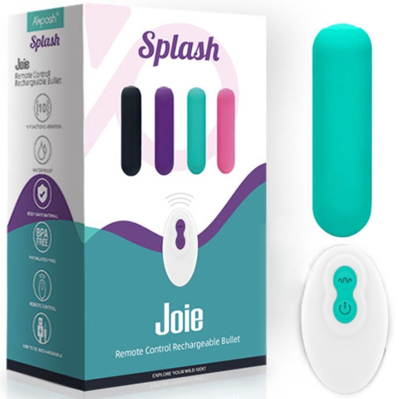 ARMONY - SPLASH JOIE VIBRATOR BULLET SILICONE REMOTE CONTROL 10 VIBRATIONS 75 X 19 CM GREEN