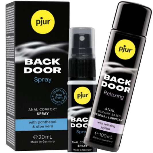 PJUR - BACK DOOR SET OF ANAL LUBRICANT AND SPRAY