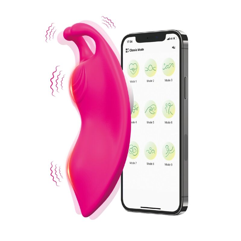 ARMONY - HONEYBEE WEARABLE PANTIES VIBRATOR G-SPOT FUCHSIA - FREE APP