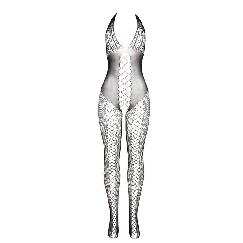 SUBBLIME - 951832 BODYSTOCKING WITH OPEN BACK AND CROSS DETAILS BLACK ONE SIZE