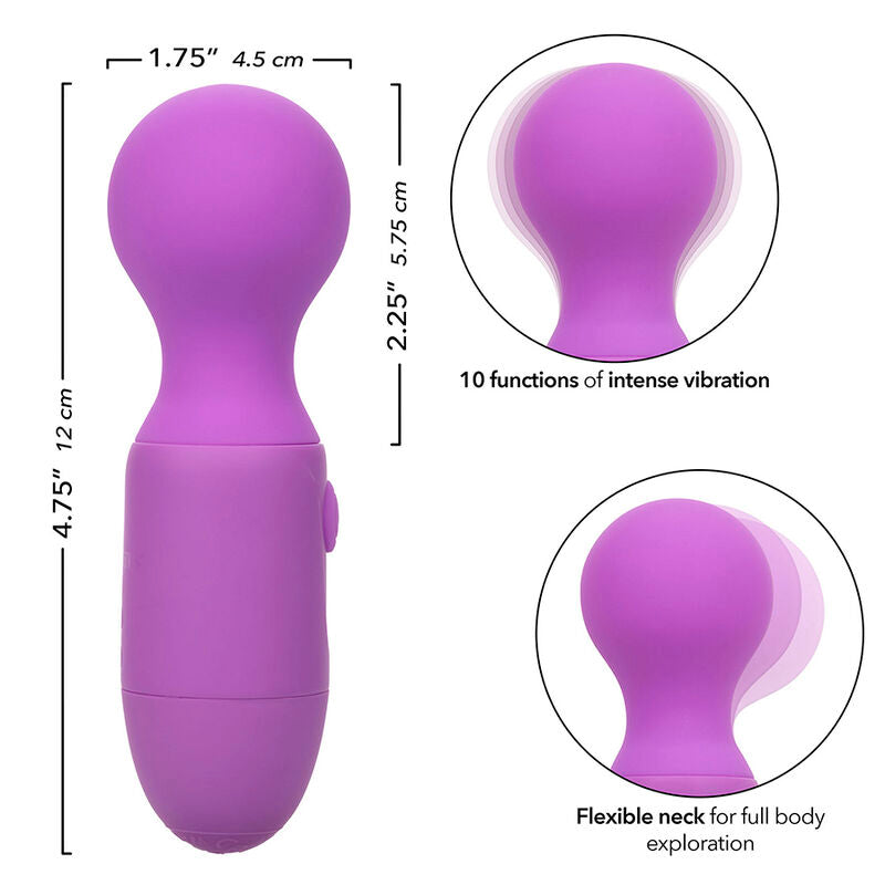 CALEXOTICS - FIRST TIME RECHARGEABLE MASSAGER 10 VIBRATIONS PURPLE