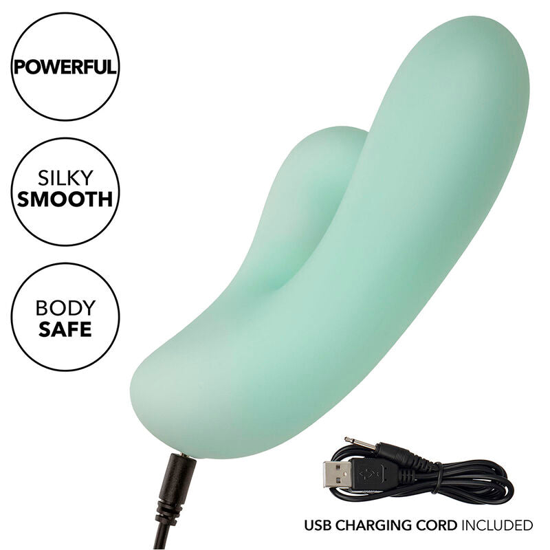 CALEXOTICS - PACIFICA FIJI VIBRATOR & ESTIMULATOR G SPOT 10 VIBRATIONS AQUA