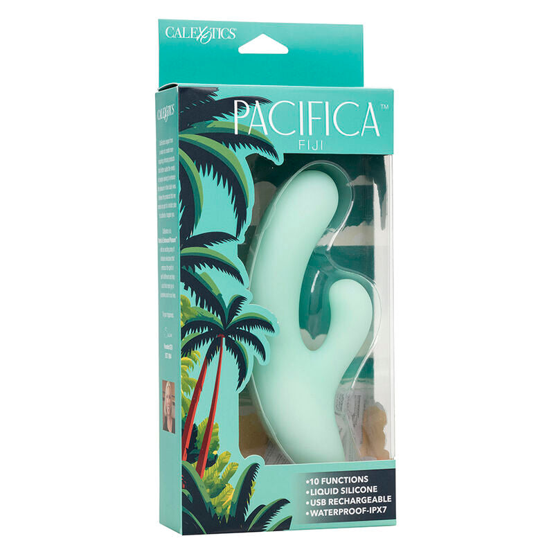 CALEXOTICS - PACIFICA FIJI VIBRATOR & ESTIMULATOR G SPOT 10 VIBRATIONS AQUA