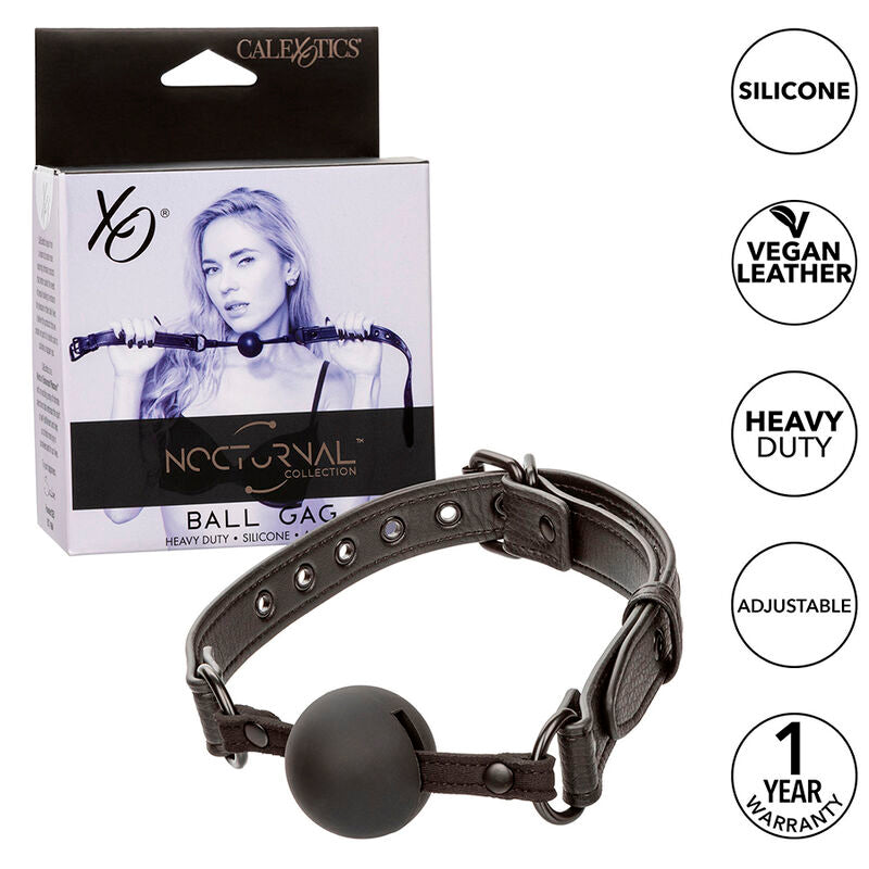 CALEXOTICS - NOCTURNAL BALL GAG SILICONE BLACK