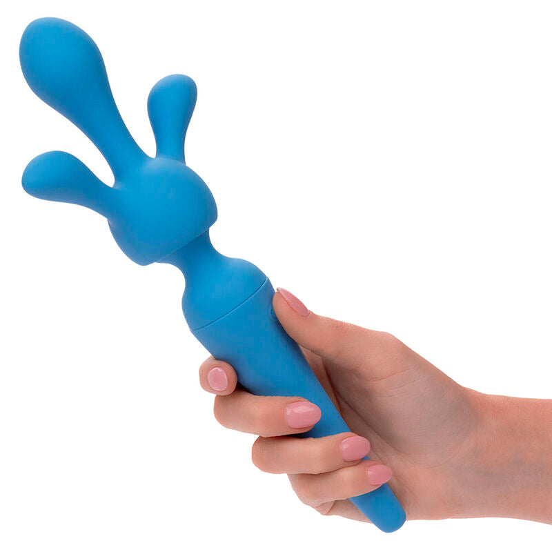 CALEXOTICS - COUTURE KIT VIBRATOR WAND 10 VIBRATIONS BLUE