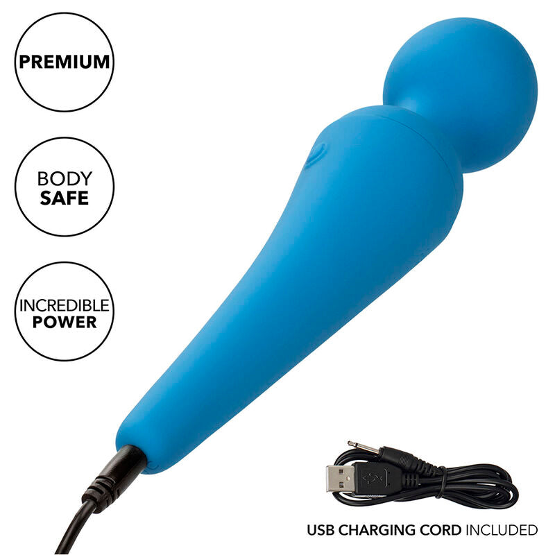 CALEXOTICS - COUTURE KIT VIBRATOR WAND 10 VIBRATIONS BLUE