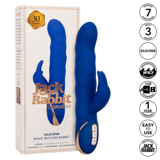 CALEXOTICS - JACK RABBIT VIBRATOR WAVE MOTION BLUE