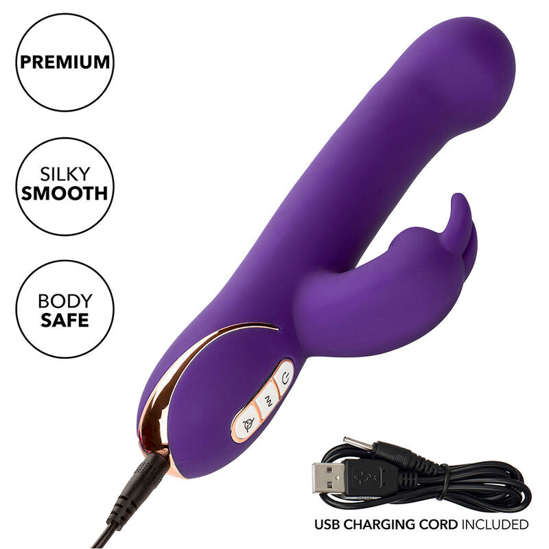 CALEXOTICS - JACK RABBIT VIBRATOR & STIMULATOR 7 VIBRATIONS AND SUCTIONS MODE BLUE