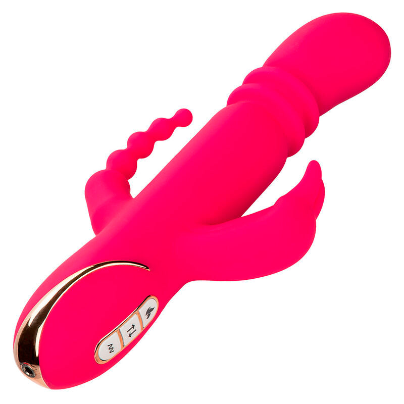 CALEXOTICS - JACK FANTASY TRIPLE HEATED VIBRATOR RABBIT PINK