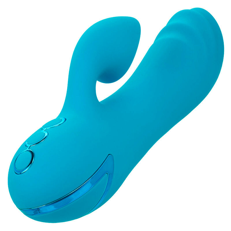 CALEXOTICS - SUNSET BEACH SEDUCER VIBRATOR & STIMULATOR 10 FUNCTIONS BLUE