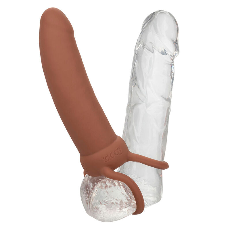 CALEXOTICS - MAXX THICK DUAL PENETRATOR 10 VIBRATIONS BROWN