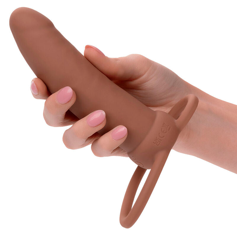 CALEXOTICS - MAXX THICK DUAL PENETRATOR 10 VIBRATIONS BROWN