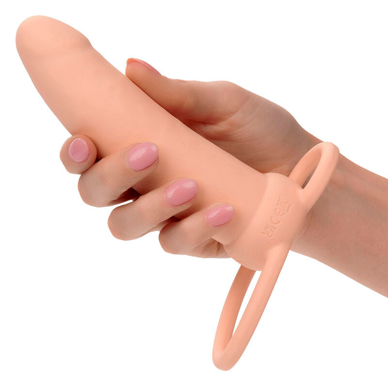 CALEXOTICS - MAXX THICK DUAL PENETRATOR 10 VIBRATIONS FLESH