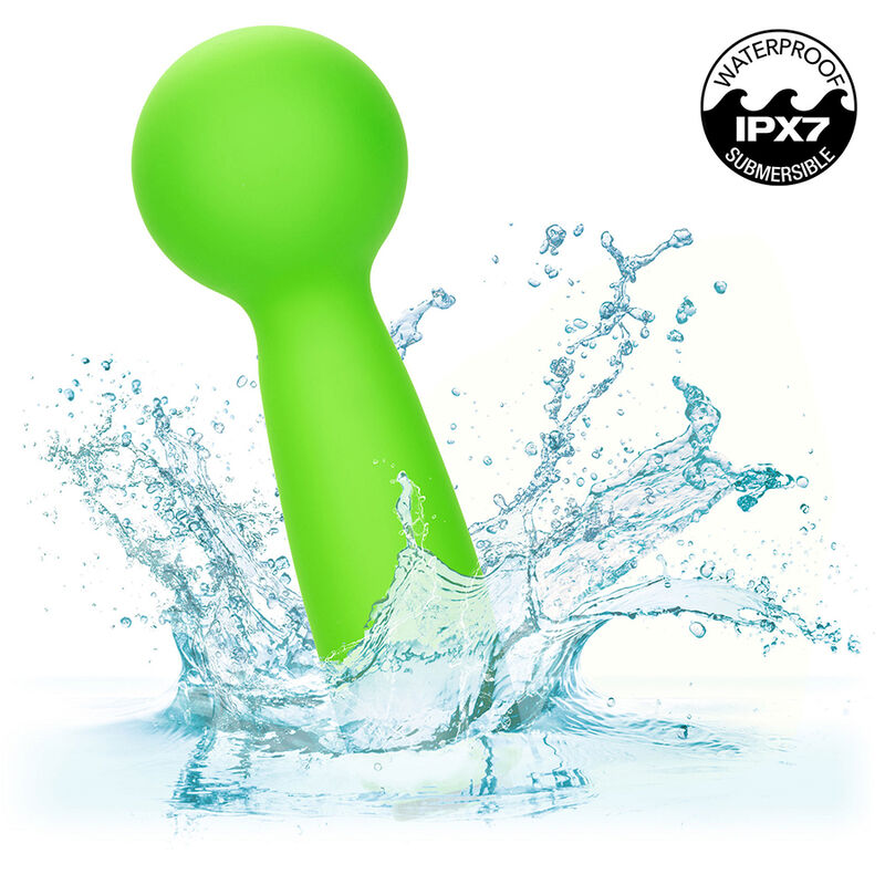 CALEXOTICS - NEON VIBES THE BUBBLY VIBE MINI MASSAGER 10 VIBRATIONS GREEN