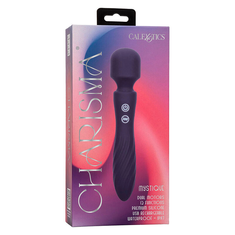 CALEXOTICS - CHARISMA MYSTIQUE MASSAGER DUAL MOTORS 12 FUNCTIONS 20,5 CM X 4.5 CM PURPLE