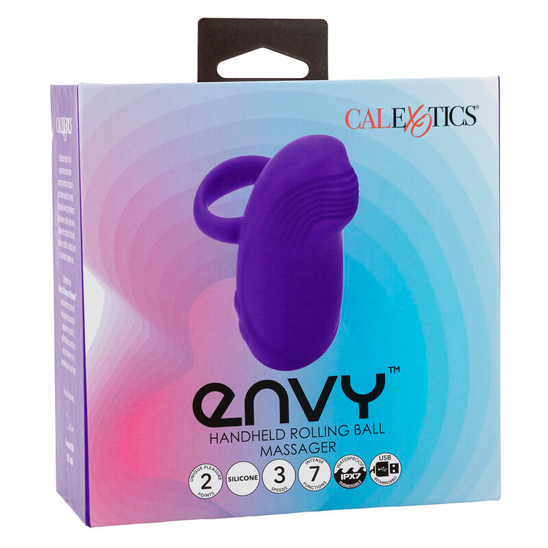 CALEXOTICS - ENVY HANDHELD ROLLING BALL MASSAGER 7 VIBRATIONS PURPLE