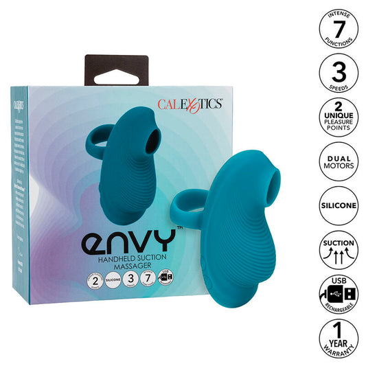 CALEXOTICS - ENVY HANDHELD ROLLING BALL MASSAGER 7 VIBRATIONS BLUE