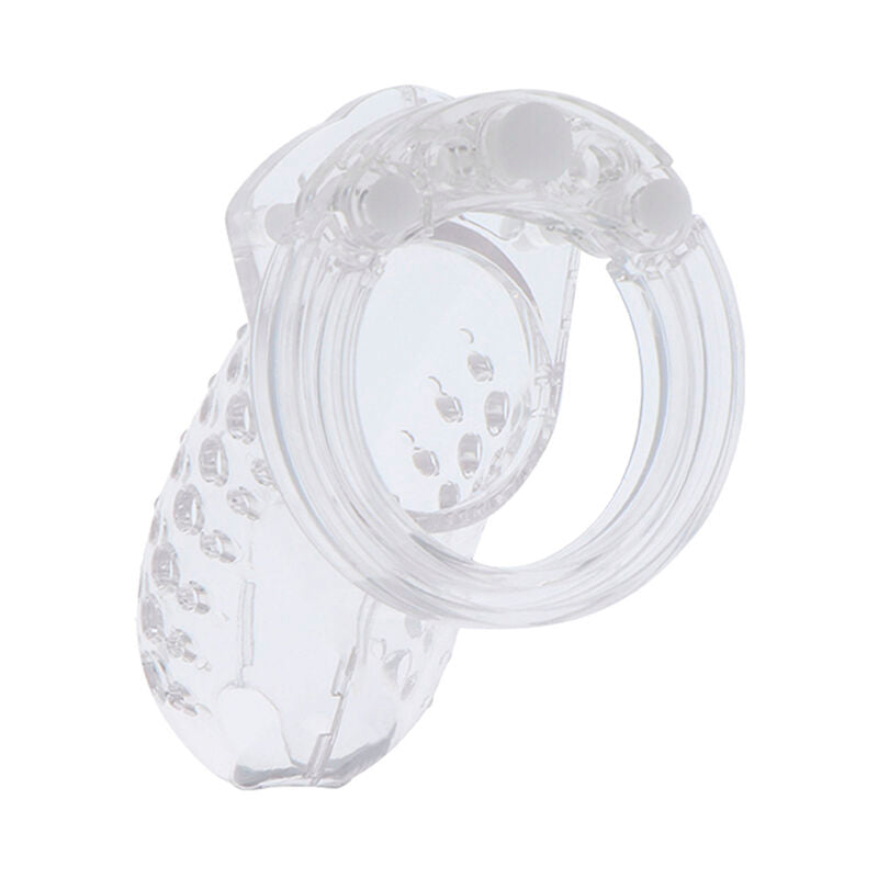 HIDDEN DESIRE - EXTREME CHASTITY COCK CAGE ACRYLIC ADJUSTABLE CLEAR