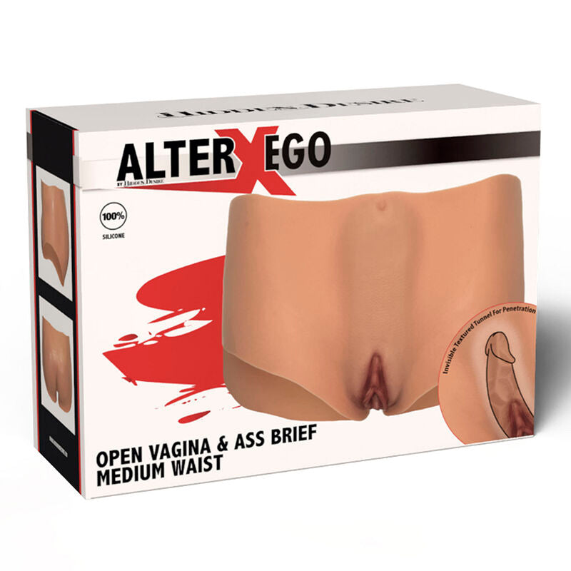 HIDDEN DESIRE - ALTER EGO OPEN VAGINA & ASS BRIEF MEDIUM WAIST FLESH