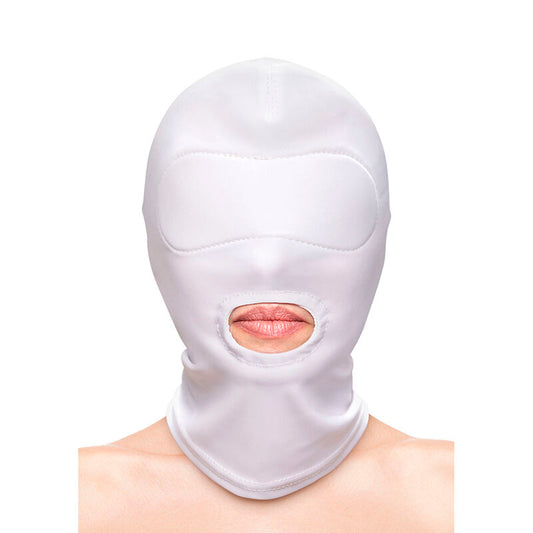 NS NOVELTIES - FETISH & FASHION MOUTH HOOD NYLON WHITE