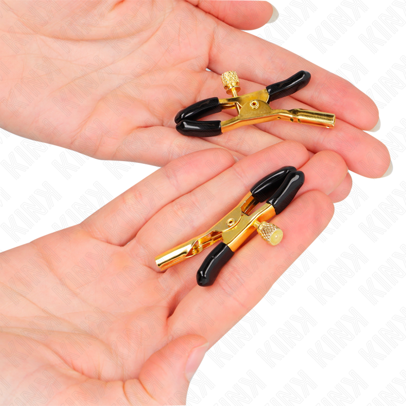 KINK - GOLD NIPPLE CLAMPS 6 CM