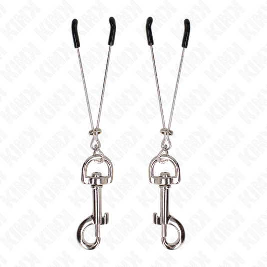 KINK - THIN HOOK NIPPLE CLAMP SILVER 7 CM