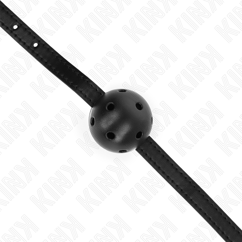 KINK - SIMPLICITY BLACK BREATHABLE BALL 4.5 CM GAG 62 x 1.5 CM