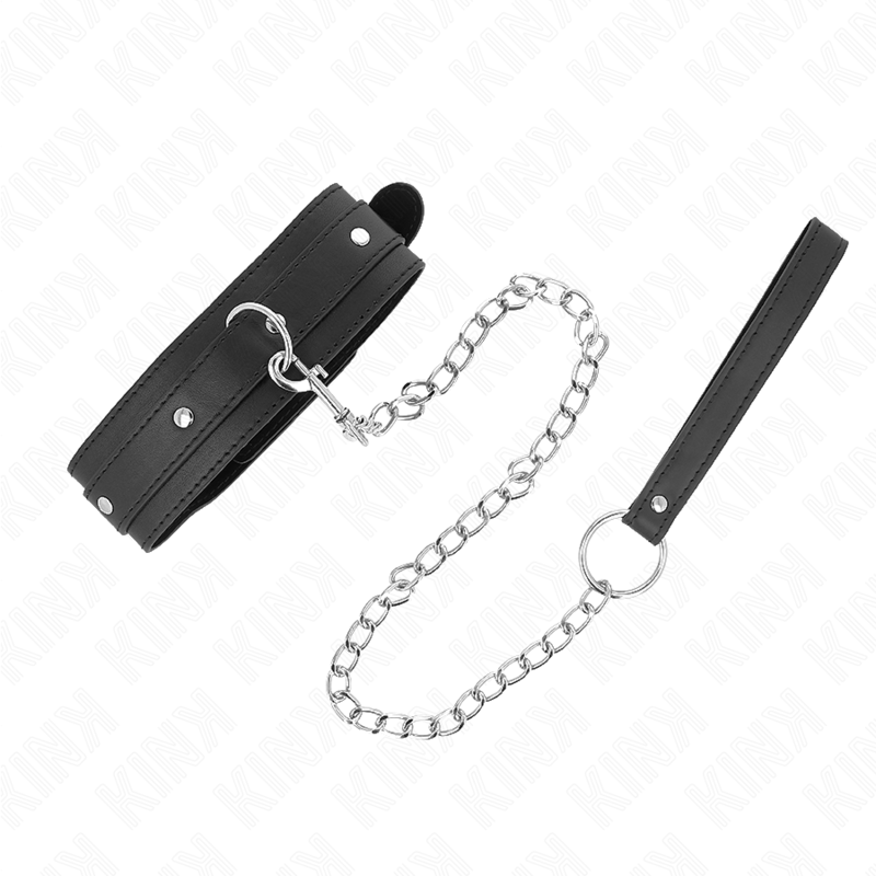 KINK - NECKLACE WITH LEASH 65 CM 1 RING ADJUSTABLE 38-49 CM X 5 CM