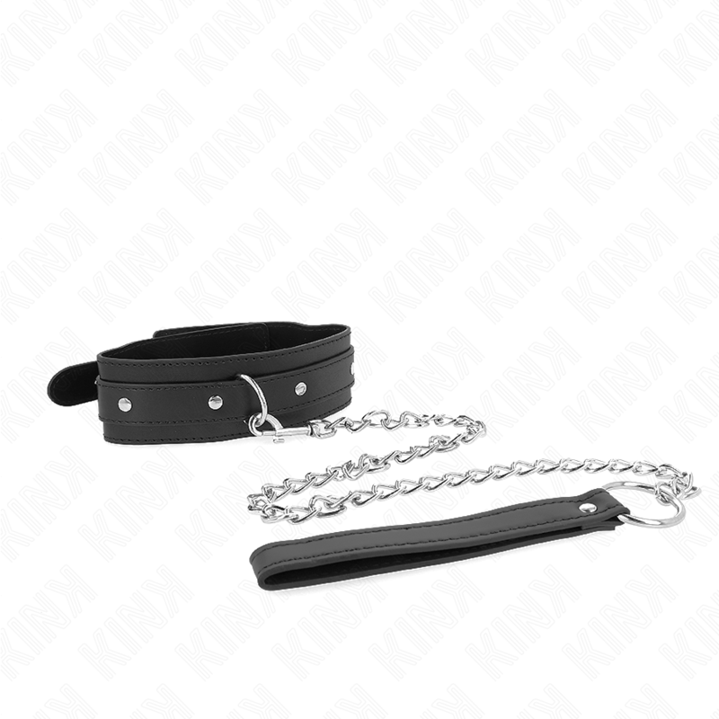 KINK - NECKLACE WITH LEASH 65 CM 1 RING ADJUSTABLE 38-49 CM X 5 CM