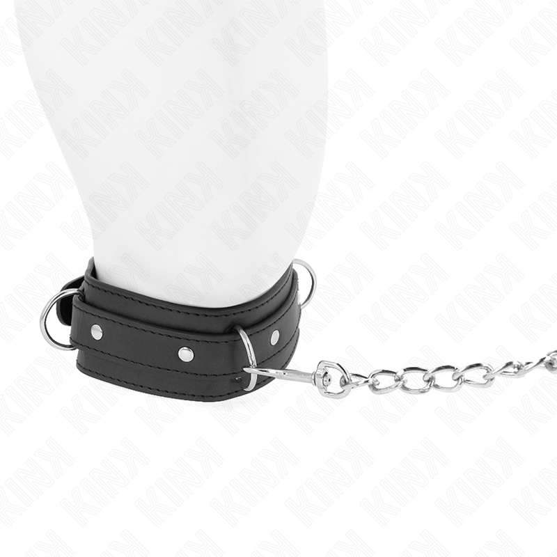 KINK - NECKLACE WITH LEASH 65 CM 3 RING MODEL 1 ADJUSTABLE 38-49 CM X 5 CM