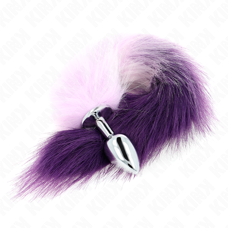 KINK - ANAL PLUG SIZE S 7 X 3 CM WITH SYNTHETIC TAIL 40 CM PURPLE