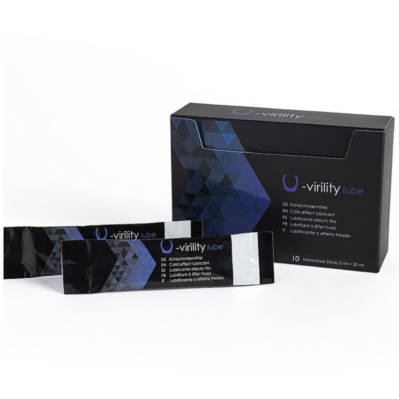 500 COSMETICS - U-VIRILITY LUBE COLD EFFECT LUBRICANT 10 X 5 ML