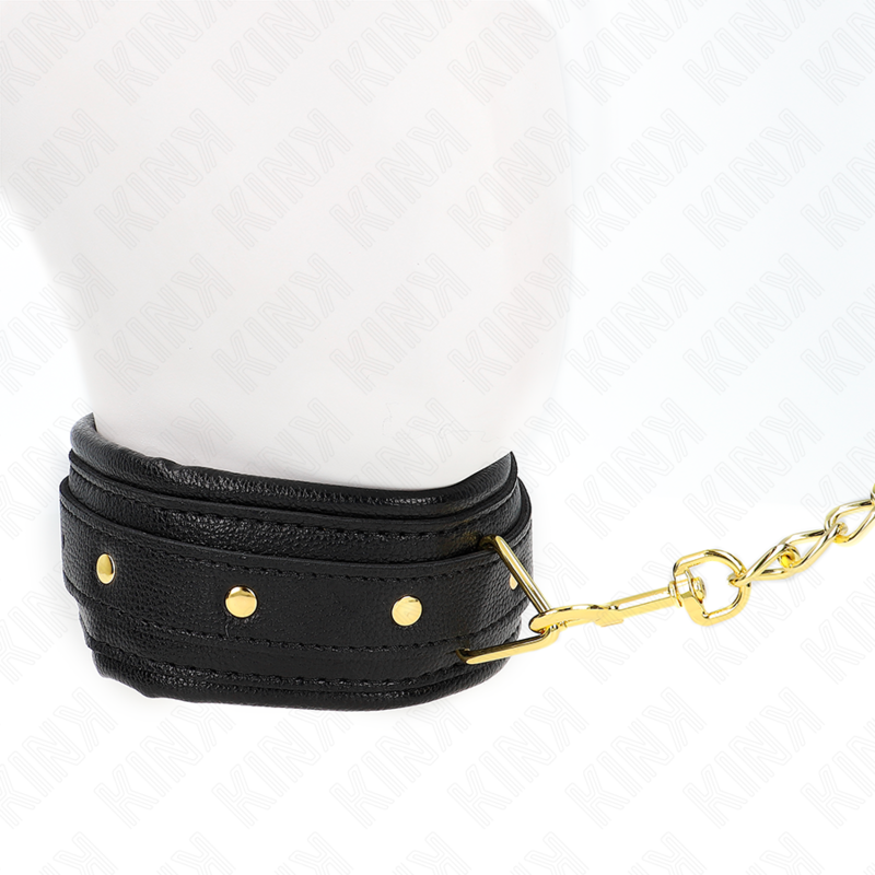 KINK - NECKLACE WITH SPONGE IMITATION LEATHER STRAP MODEL 1 ADJUSTABLE 37-54 CM X 3 CM