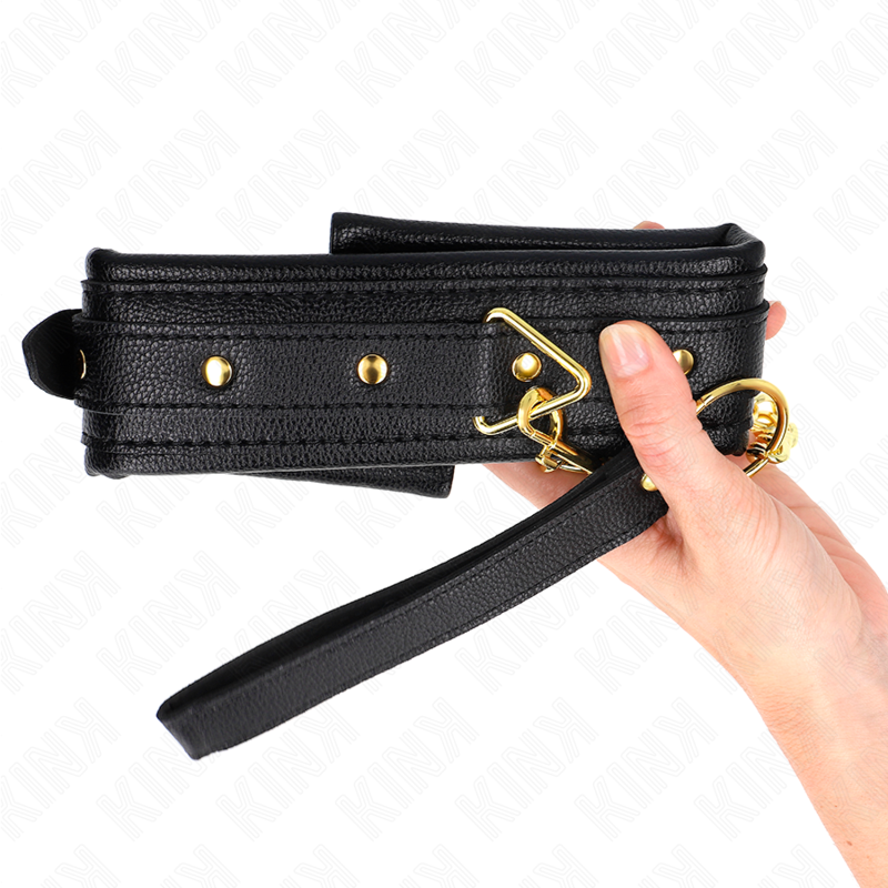 KINK - NECKLACE WITH SPONGE IMITATION LEATHER STRAP MODEL 1 ADJUSTABLE 37-54 CM X 3 CM