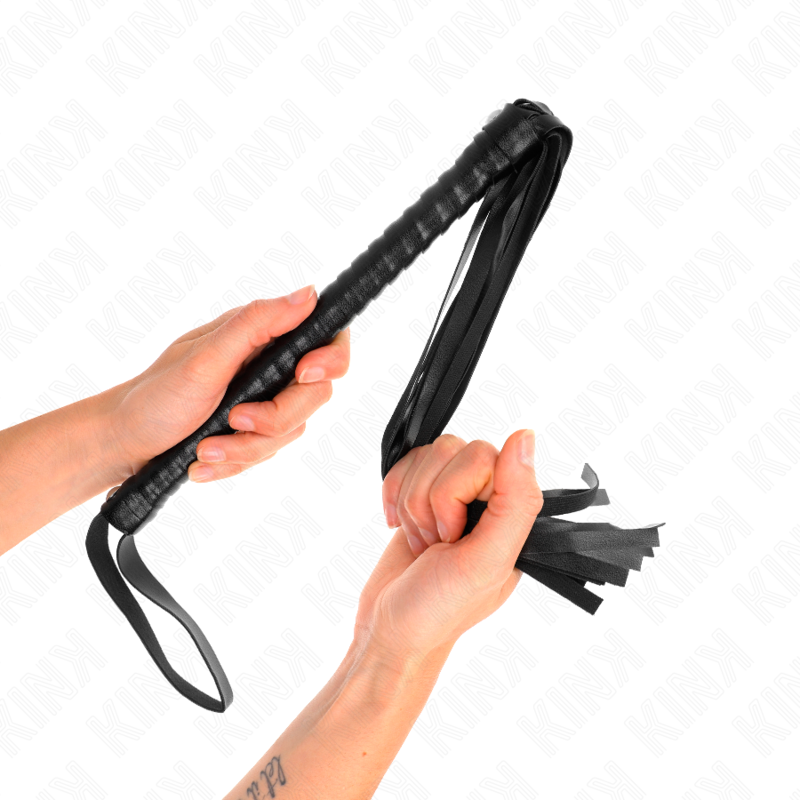 KINK - WHIP WITH BLACK TEXTURED HANDLE 48.5 CM