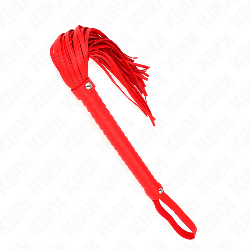 KINK - WHIP WITH RED TEXTURED HANDLE 48.5 CM