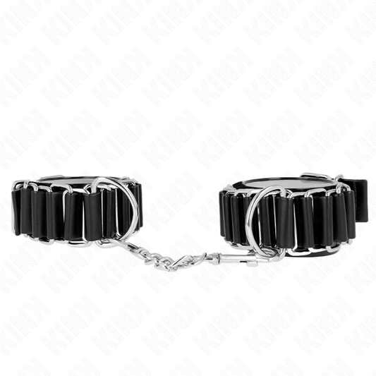 KINK - HINGE-LIKE THIN WRIST RESTRAINTS BLACK ADJUSTRABLE 16-22 CM X 3.5 CM