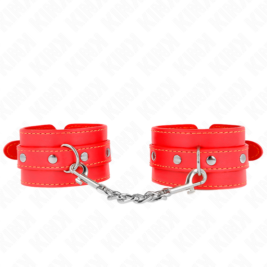 KINK - THIN WRIST RESTRAINTS RED ADJUSTABLE 21-33 CM