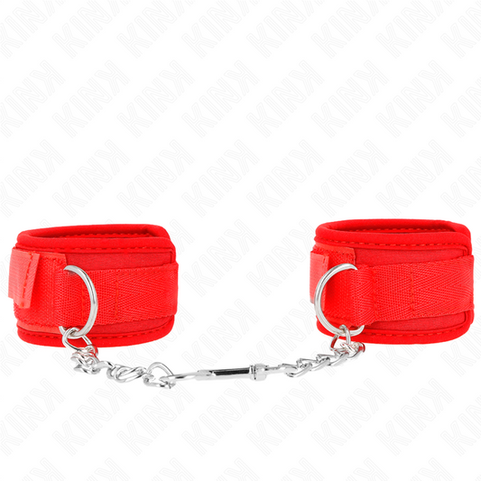 KINK - NEOPRENE WRIST RESTRAINTS RED 42 X 5 CM