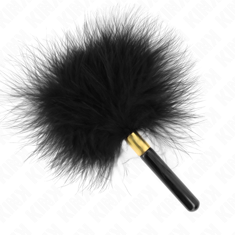 KINK - BLACK GOLD METAL TICKLE FEATHERS 18 CM