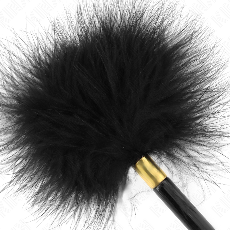 KINK - BLACK GOLD METAL TICKLE FEATHERS 18 CM