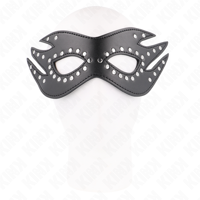 KINK - LEATHERETTE MASK WITH RIVETS MODEL 3 26 x 9.5 CM